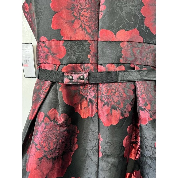 Jessica Howard Petite women Pleated Dress with Belt Size 10 - Picture 6 of 9